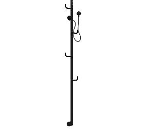 Полотенцесушитель электрический Allen Brau Liberty 1659х182 7.33001-31 черный матовый