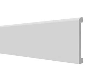 Плинтус напольный Decor Dizayn DD707 гладкий 100х13х2000 мм, упаковка 1 шт