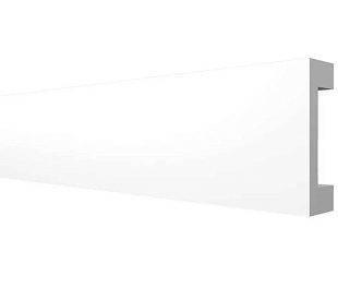 Плинтус напольный Decor Dizayn DD618 гладкий 40х15х2000 мм, упаковка 1 шт